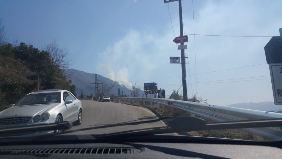 Zjarr në malin e Priskës