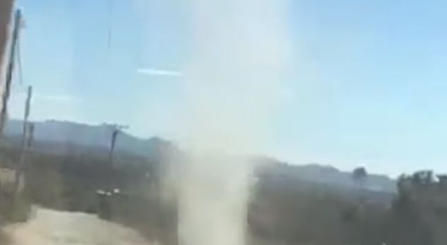 Tornado në Shqipëri? Fiksohet në kamera fenomeni i çuditshëm