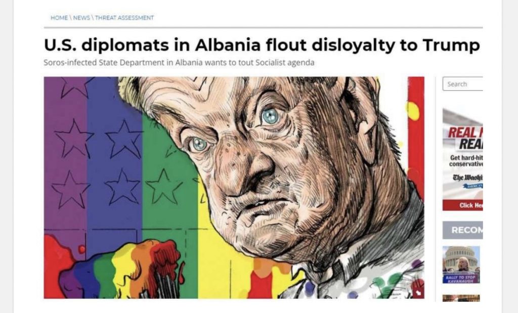 Washington Times/ Diplomatët amerikanë në Shqipëri punojnë hapur kundër Trump