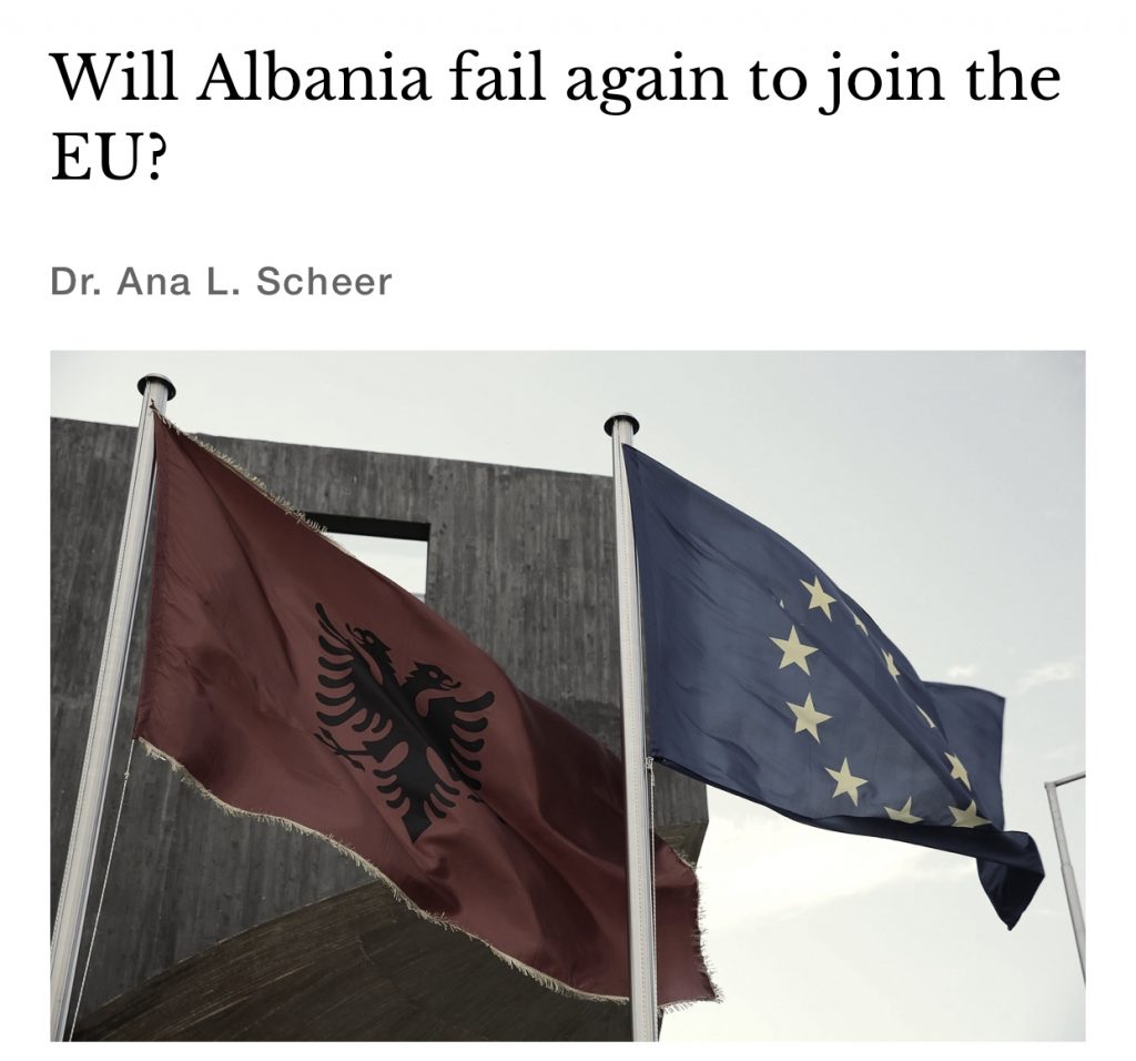 A do të dështojë sërish Shqipëria ti bashkohet BE-së?