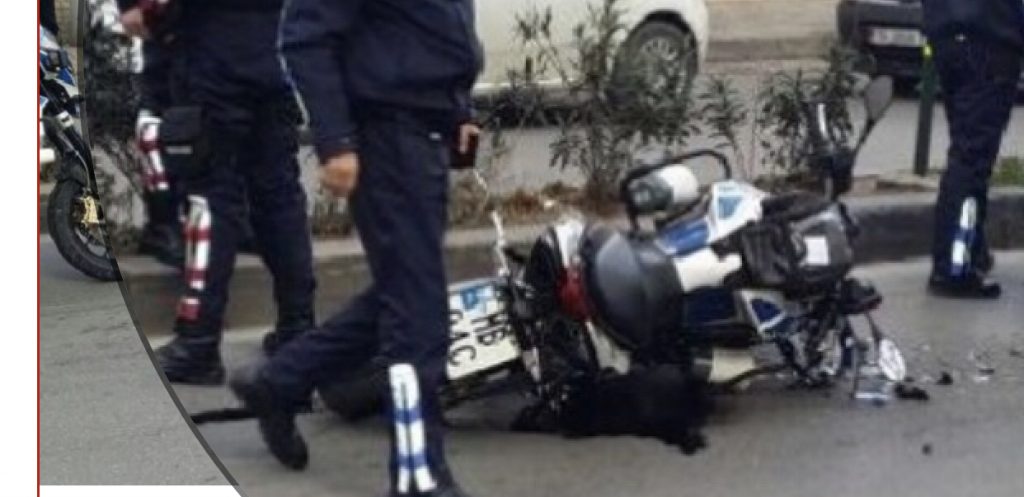 Durrës/ Policët po ndiqnin autorin  e një krimi, aksidentohen rrugës me motorr