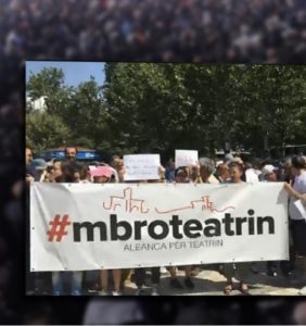 Aleanca për Teatrin sot në  protestë me opozitën:’Përpjekja për të shembur Teatrin, fundi i kesaj tiranie’