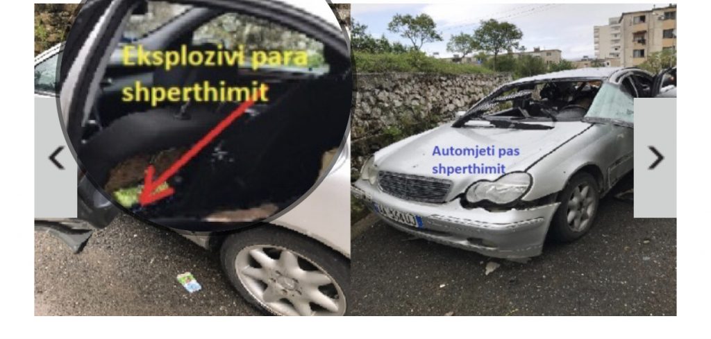 FOTO/ Eksploziv në sediljen e makinës, forcat xheniere bëjnë shpërthimin e kontrolluar