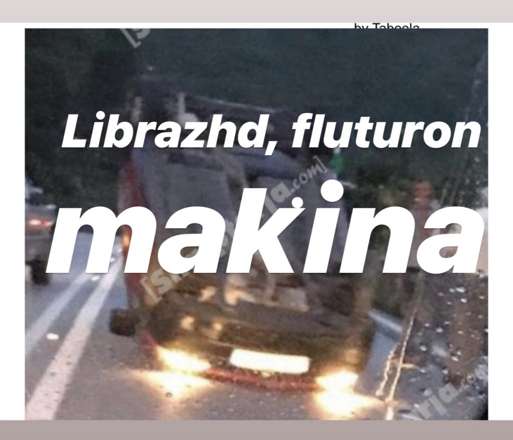 Makina me 4 shqiptarë fluturon dhe përmbyset, dalin pamjet e aksidentit