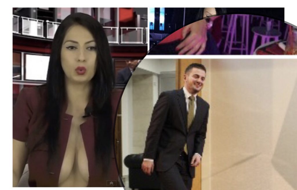 FOTO/Rikthehet  spikerja me dekoltenë  zbuluar  në “Çmendina Tv”