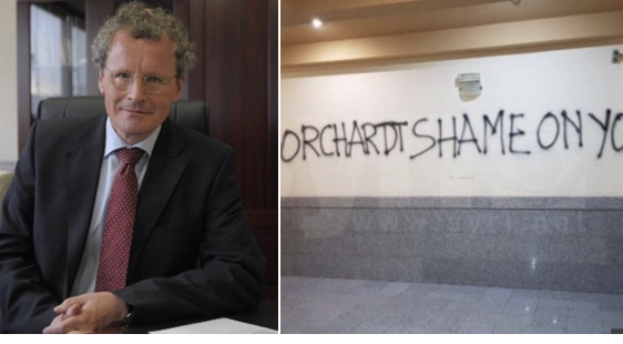 “Borchardt turp të kesh”/Del video e  kërcënimit të ambasadorit të OSBE-së në Tiranë
