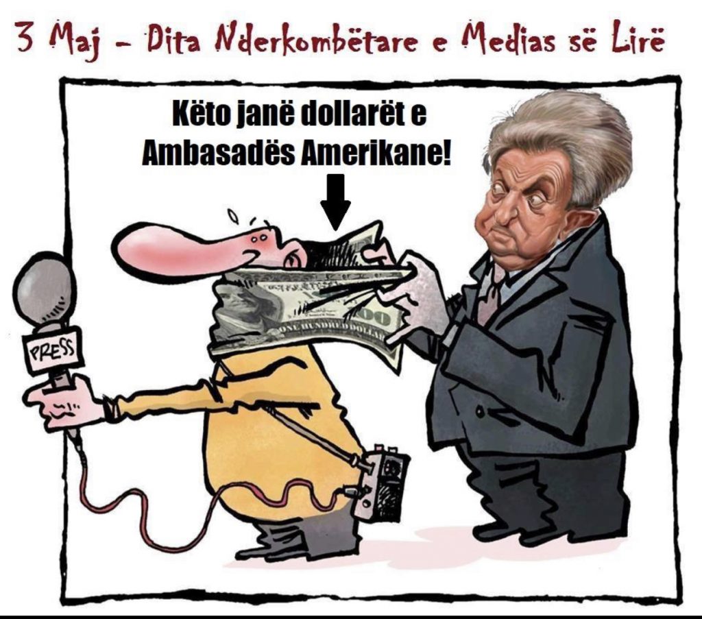RASTI SHQIPTAR I CENSURËS TOTALITARE TË MAFIES SOROS NË DITËN BOTËRORE TË LIRISË SË MEDIAS!