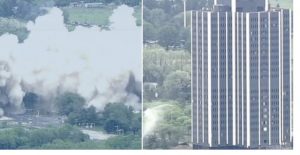Video/Martin Tower në Pensilvani të SHBA-së është rrëzuar për 16 sekonda