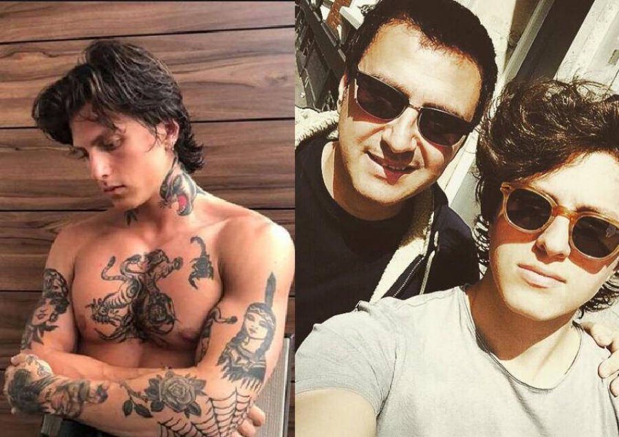 E ka mbuluar trupin me tatuazhe.Ja çfarë mendon Pirro Çako për të birin