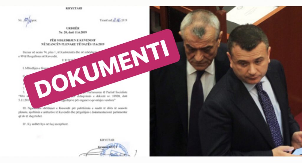 Shkarkimi i Presidentit Meta, Gramoz Ruçi firmos urdhrin