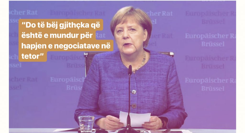 Merkel i ‘jep shpresë të fortë’ Maqedonisë Veriore