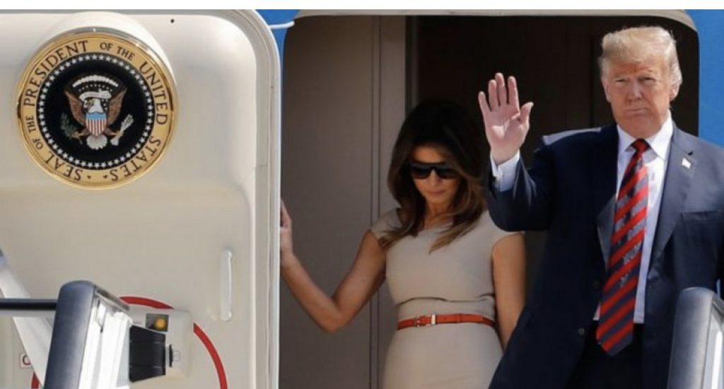 Video/ Trump mbërrin në Britaninë e Madhe, vizitë 3-ditore
