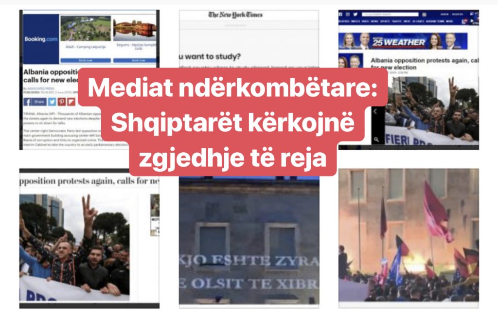 FOTO/ Mediat më të mëdha ndërkombëtare: Shqiptarët kërkojnë zgjedhje të reja
