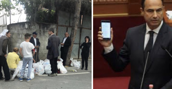 FOTO/Në Elbasan  filloi blerja e votave