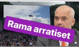 VIDEO/ Sonte protestë poshtë zyrës së tij, Rama largohet  me helikopter