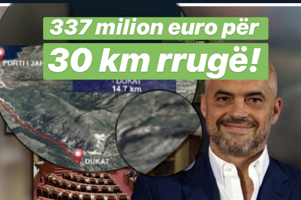 Rama nxiton të kalojë në parlament, 337 milion euro për 30 km rrugë!
