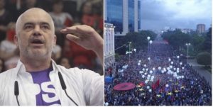 Kryeministri Rama  duket jerm komplet