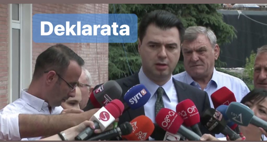 Lulzim Basha flet për media, pas takimi me Metën dhe aleatët