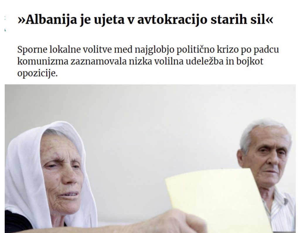 Shkrimi në median sllovene: Shqipëria është kapur në autokracinë e forcave të vjetra