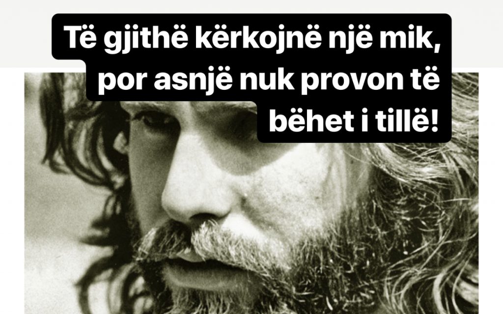 Arkivmagazine/Morrison: Kam lindur duke qarë kur të gjithë qeshnin. Do të vdes duke qeshur, kur të gjithë do të qajnë!