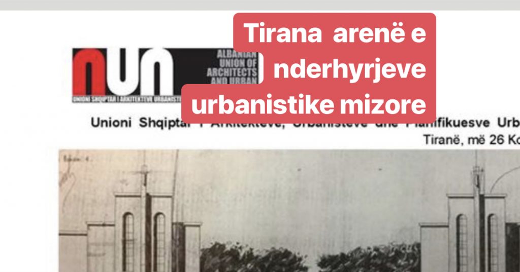 Unioni Shqiptar i Arkitektëve, Urbanistëve dhe Planifikuesve Urban, kundër shembjes së Teatrit: Në krah të artistëve