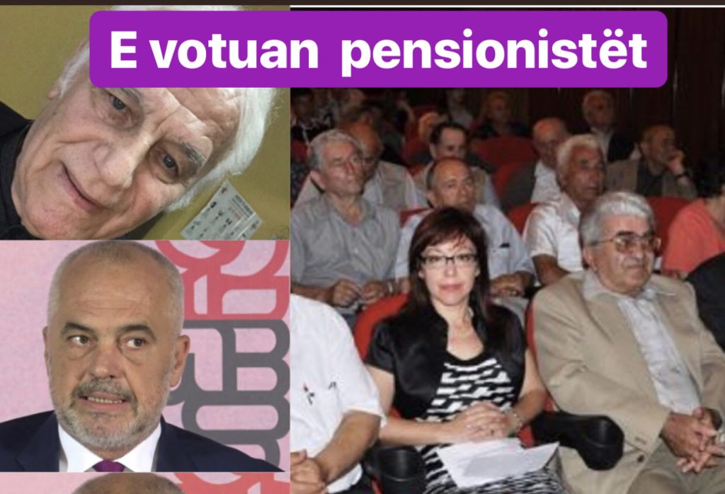 Edi Rama sot u zgjodh  Kryetari i Pensionistëve të Shqipërisë!