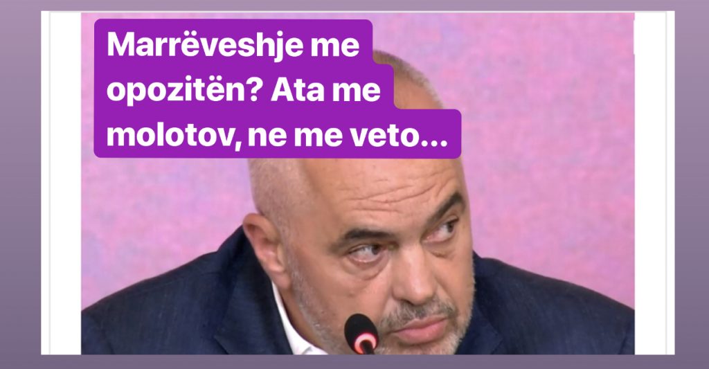 Rama: S’kam disponim për të ndenjurat e politikanëve