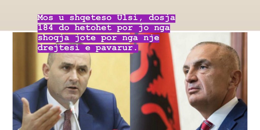 Shkarkimi i Metës/ Ish-deputeti: Komisioni hetimor, grup i strukturuar kriminal. Mos u shqetëso Ulsi, se…