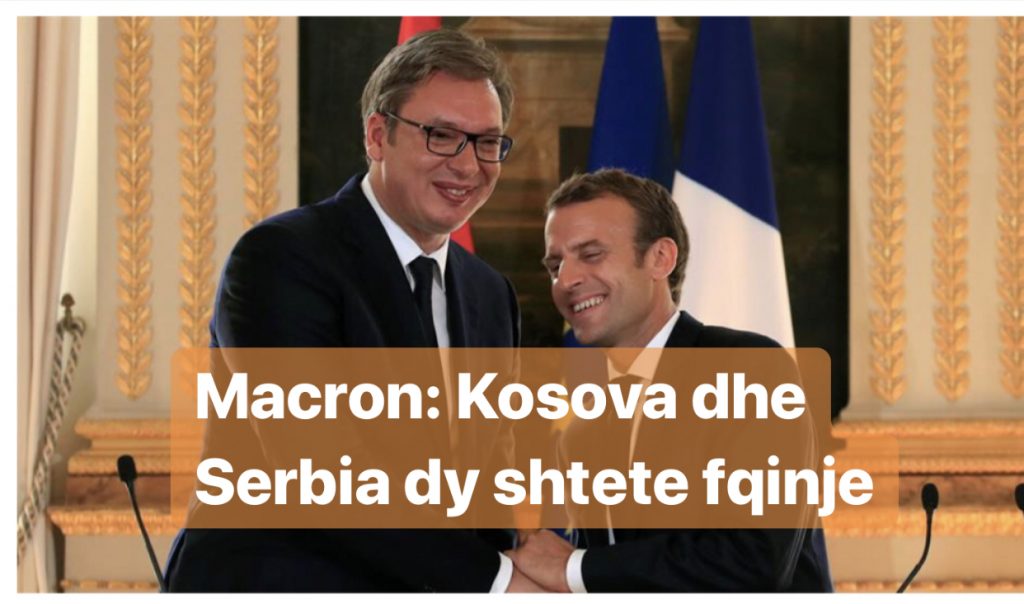 Macron e deklaroi Kosovën shtet në Beograd, Vuçiç heshti. Mediat serbe censurojnë fjalimin e presidentit