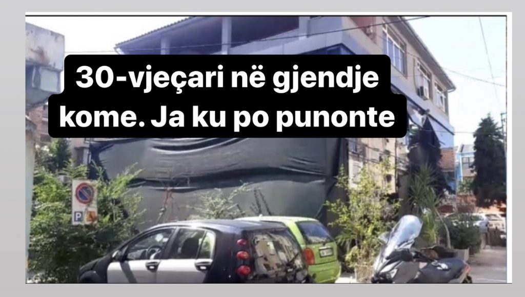 Plumb në kokë te pallati në rrugën “Myslym Shyri”