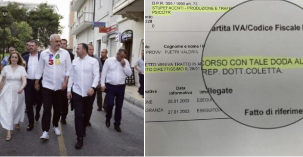 I ndaluar në Itali edhe kreu i PS-së, mik i Valdrin Pjetrit