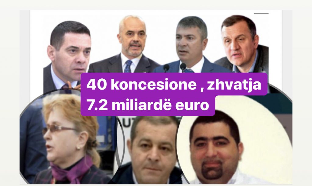 40 koncesionet e zeza  të 22 viteve, që kanë zhvatur 7.2 miliardë euro