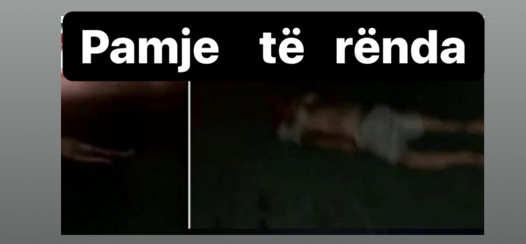 Video / Viktima qëndron  në  rrugë, vonon   policia dhe  ndihma e shpejtë