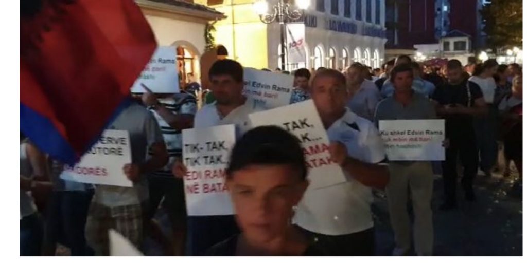 Shkodër marrshim-protestë,kundër Valdrin Pjetrit