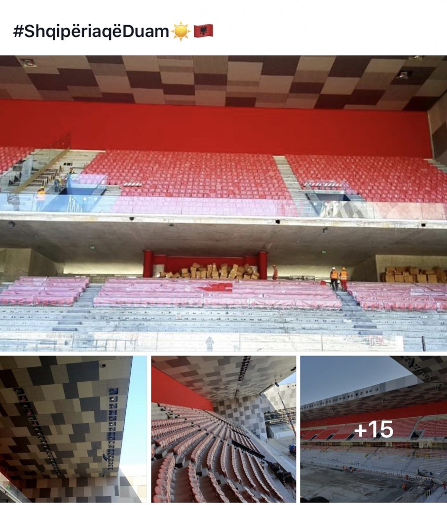 Rama 2 fjali për Valdrinin dhe hartim  i përsëritur per Kullën e  Arenës Kombëtare