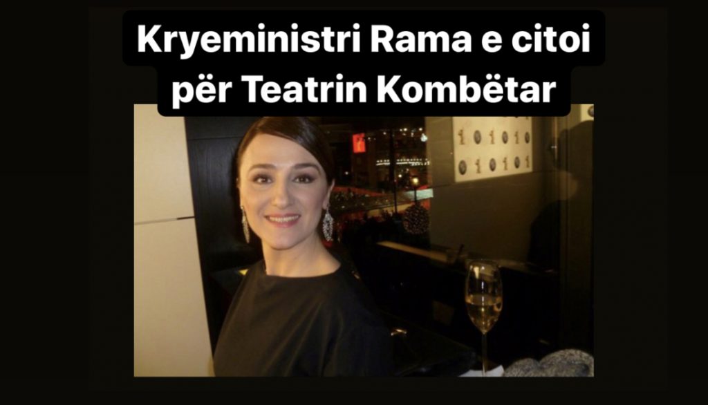 Aktorja kosovare i kthehet publikisht Ramës : Më vjen keq, por…