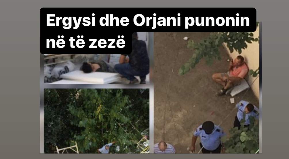 Ergysi dhe Orjani  gjetën vdekjen  në fasadën e pallatit të  Zv. Kryeministrit