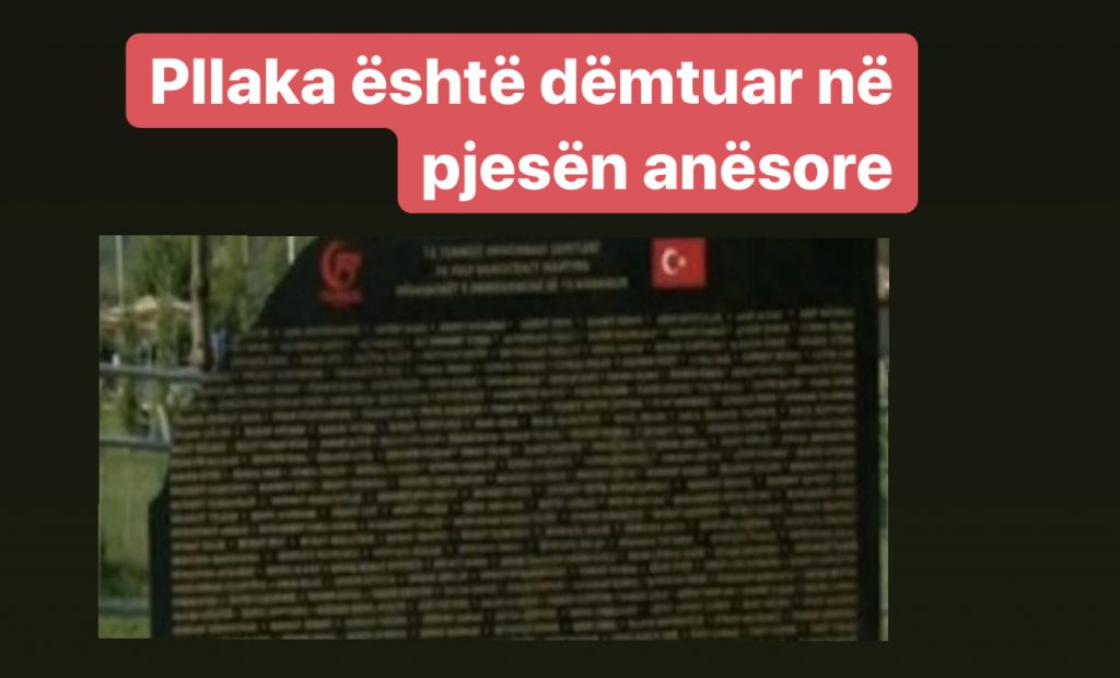 Thyhet memoriali turk në Tiranë, policia rrethon zonën. Ja fotot