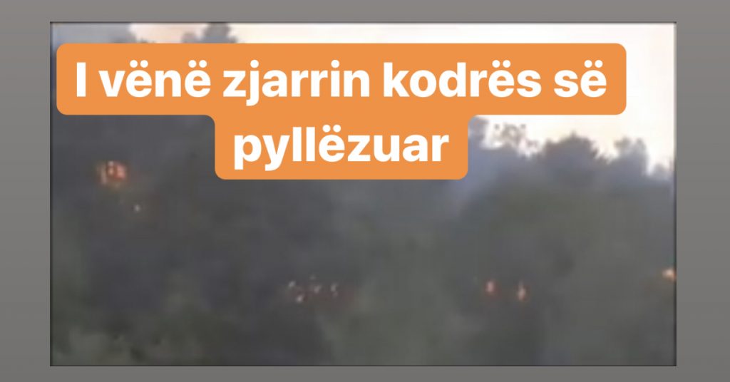 VIDEO/I vënë zjarrin kodrës së pyllëzuar,  pranë Liqenit të Thatë