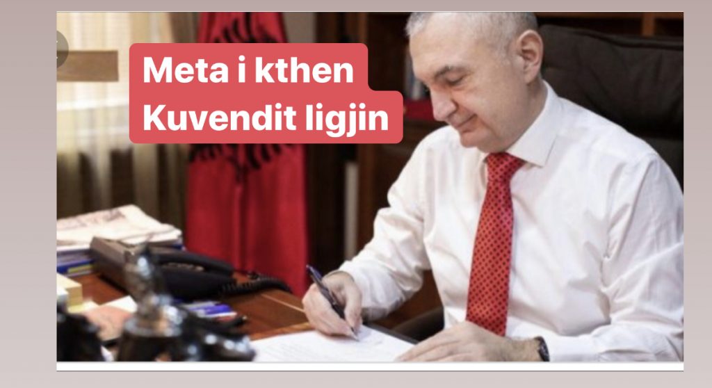 Presidenti Meta i kthen Kuvendit ligjin ‘Për koncensionet dhe PPP’
