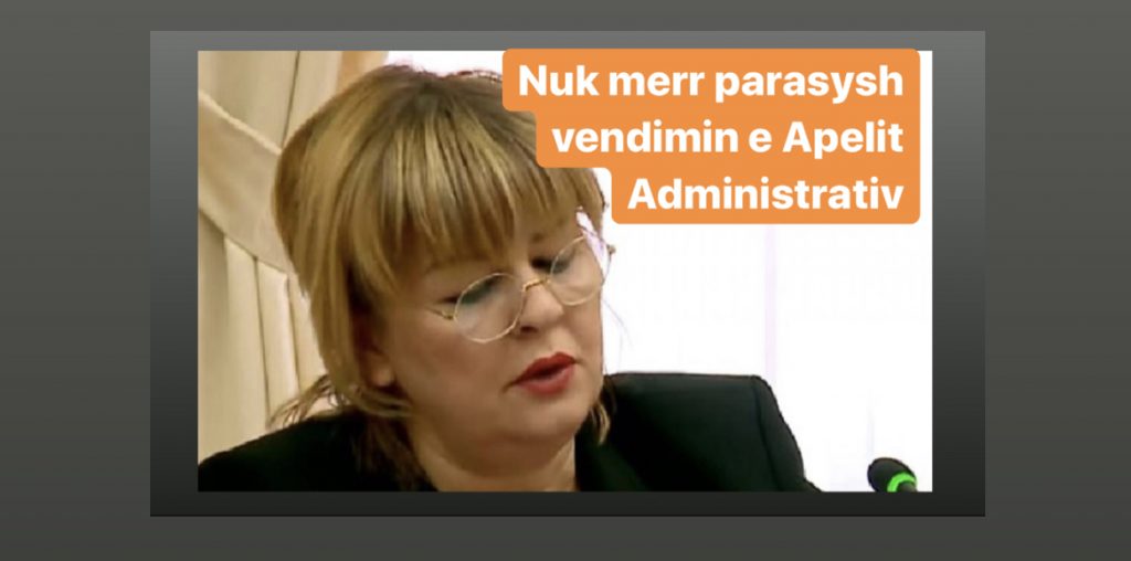 KED përjashtoi nga gara kandidaten për anëtare të Gjykatës Kushtetuese