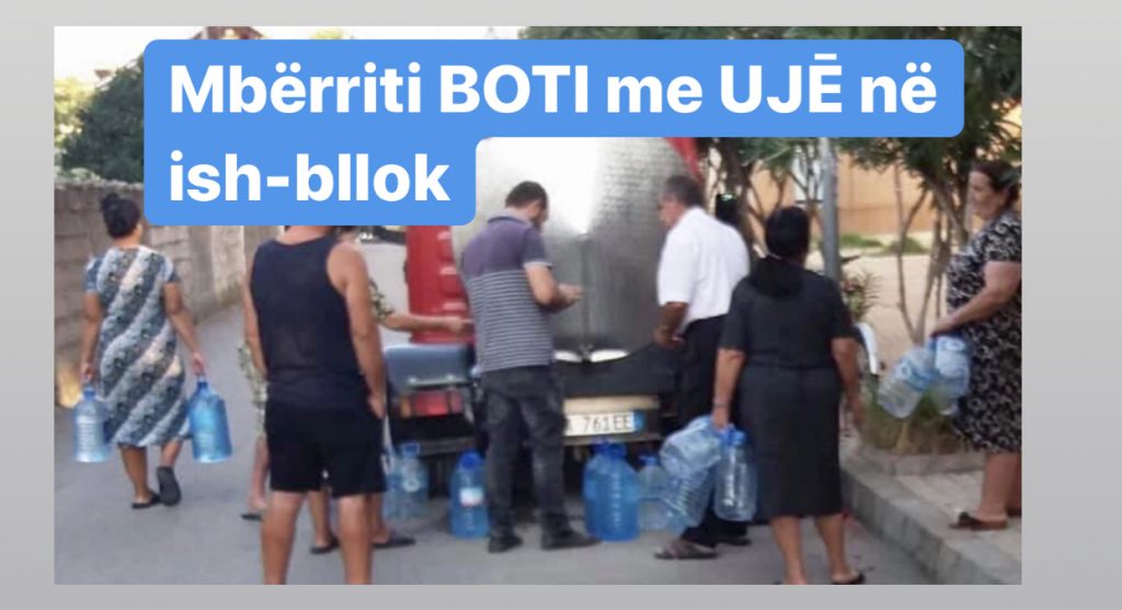 Mbërrin  BOTI me UJĒ  nga pusi i Fates Ndroq