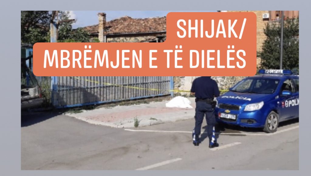 Pas sherrit banal  qëllohet me kallash në drejtim të një makine