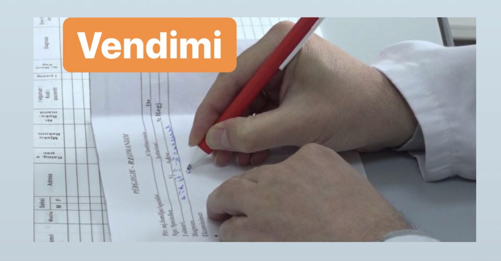 Tani raportin mjekësor që ju kërkojnë në punë do ta merrni tek mjeku i familjes
