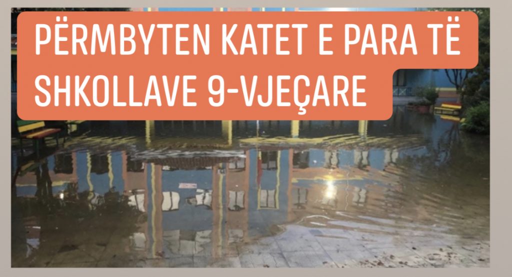 Tiranë/ Pezullohet mësimi,përmbyten katet e para të 3 shkollave