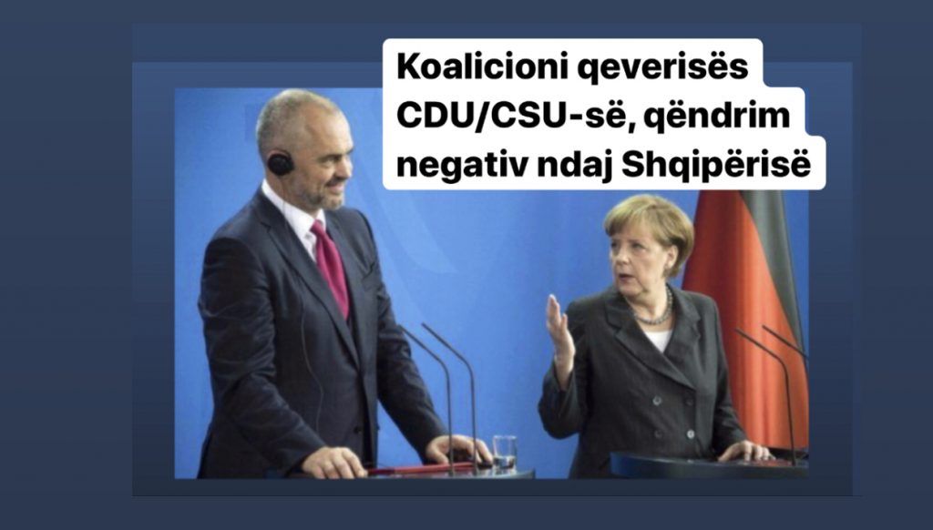 Gjermania karton  të kuq  Ramës: Blerje masive votash dhe asnjë i arrestuar