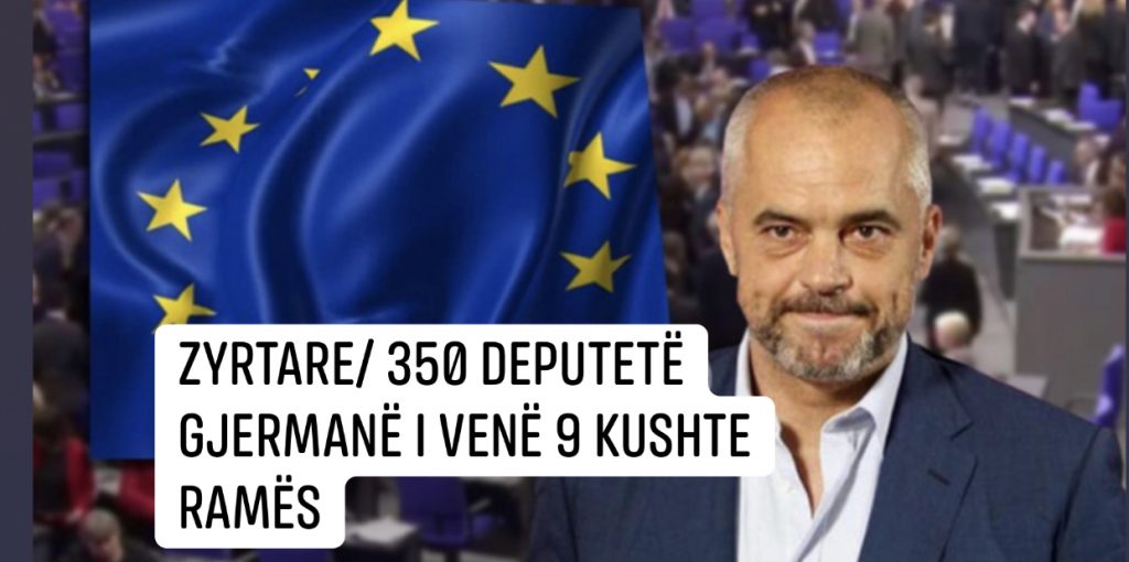 Deputetët gjermanë    votë për  hapjen e negociatave me kushte per Shqipërinë