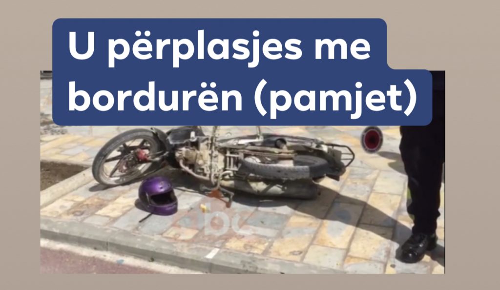 Motori përplas gruan pak pasi doli nga marketi, përfundon dhe vetë në spital