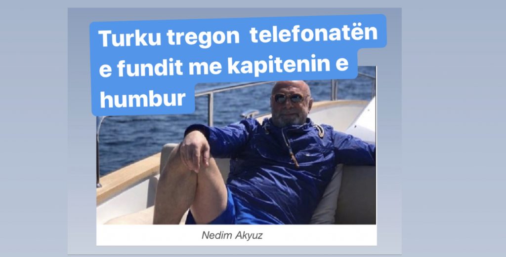 Dëshmia e pronarit të jahtit turk të gjetur në Shëngjin