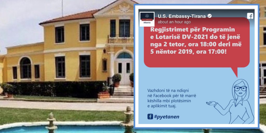 Ambasada njofton zyrtarisht nisjen e Lotarisë Amerikane